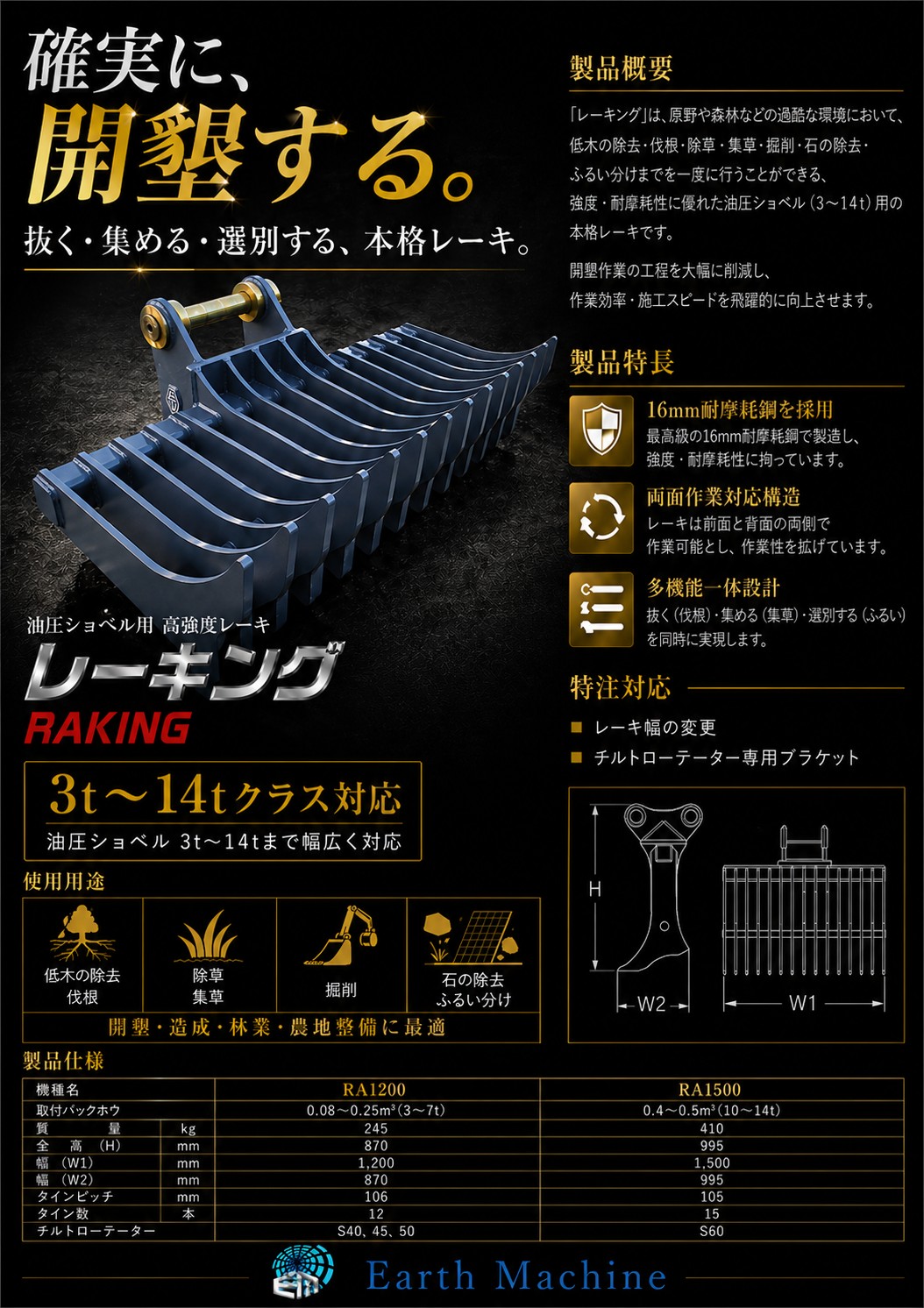 開墾レーキ｢レーキング｣